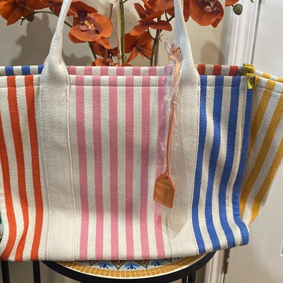 Kurt Geiger London Southbank Large Shopper Stripe Tote bag - Picture 6 of 9